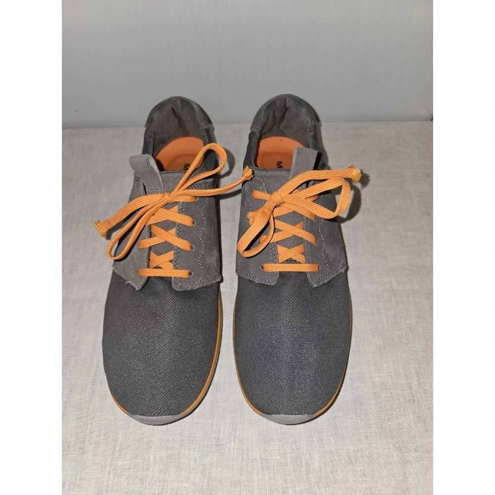 Merrell Men's Grey/Orange Airmesh Lightweight Sneakers Shoes Comfortable Size 11